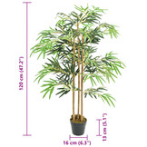 Levenssechte Kunstplant Bamboe 120cm Groen - 34% Korting!