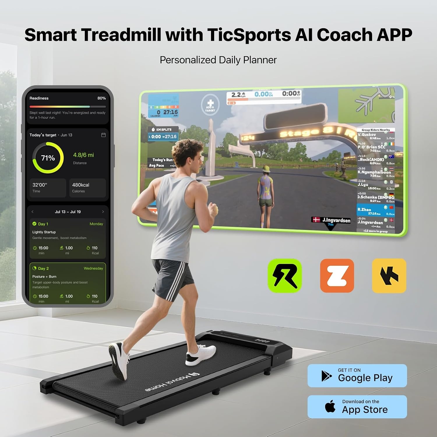 MOBVOI HOME Walking Treadmill Edge: Compacte Loopband (35% Korting)