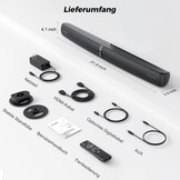 Soundbar KY-04: Krachtig TV Geluid - 34% Korting