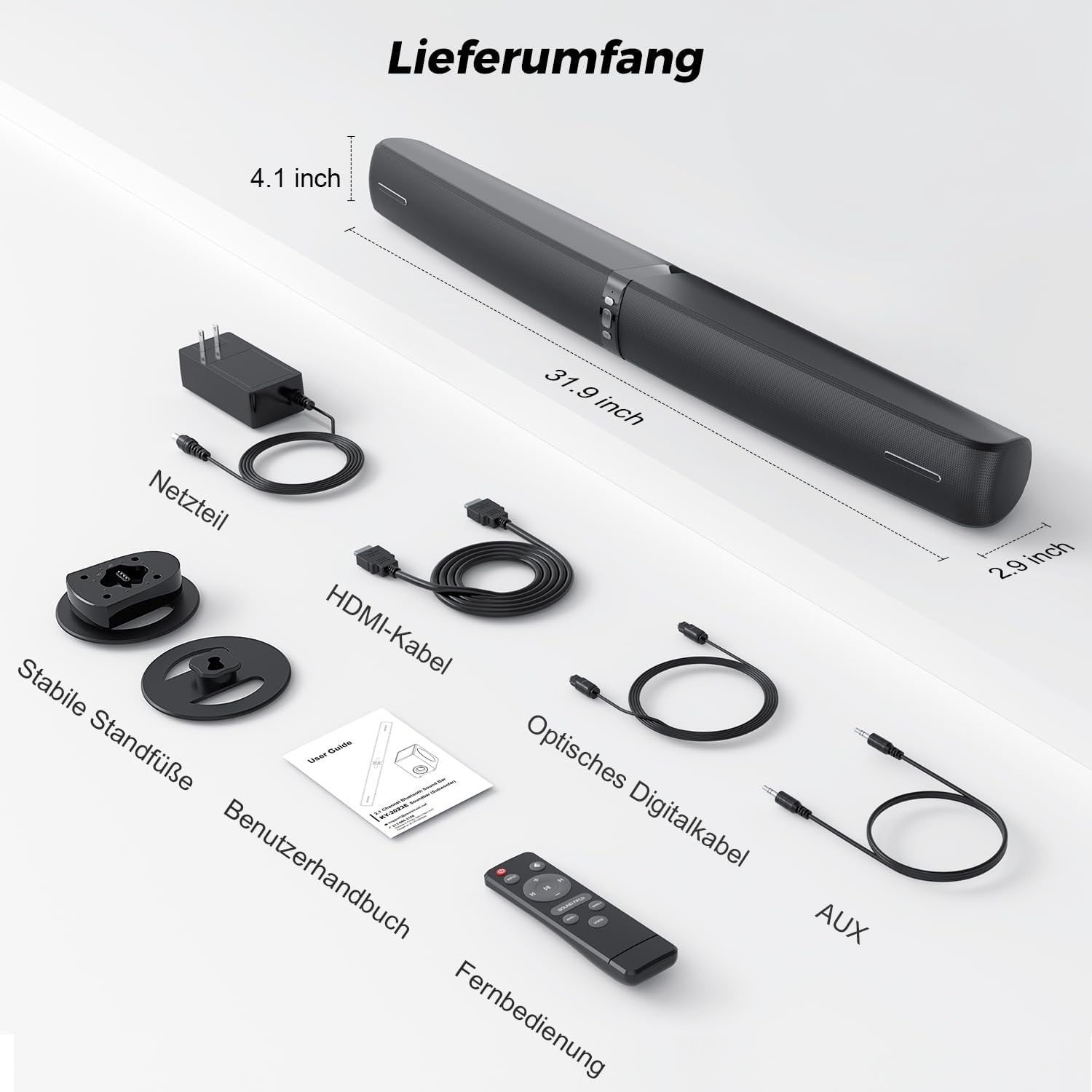 Soundbar KY-04: Krachtig TV Geluid - 34% Korting