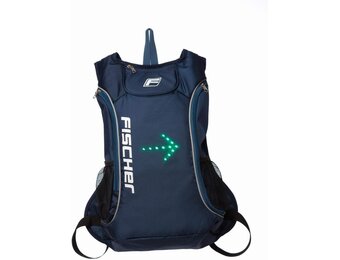 Fischer Rugzak met Knipperlicht - Veilig & Praktisch voor Fiets/Scooter (34% Korting)