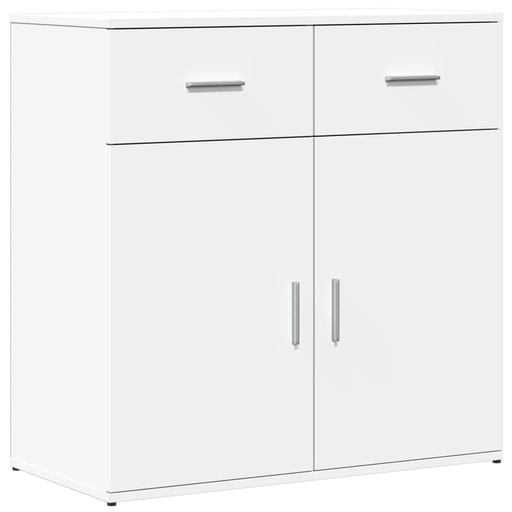 Dressoir bewerkt hout wit 79x38x80 cm - 54% korting!
