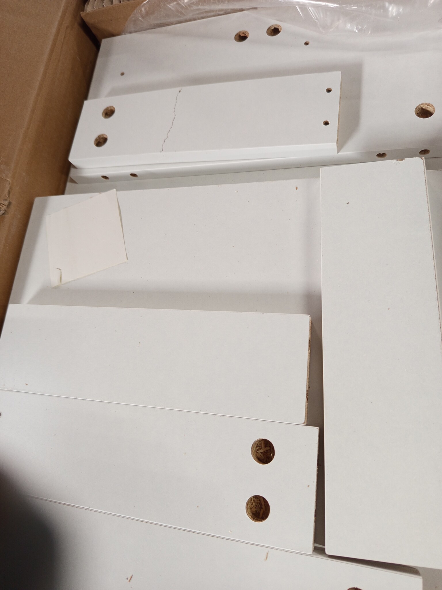 Dressoir bewerkt hout wit 79x38x80 cm - 54% korting!
