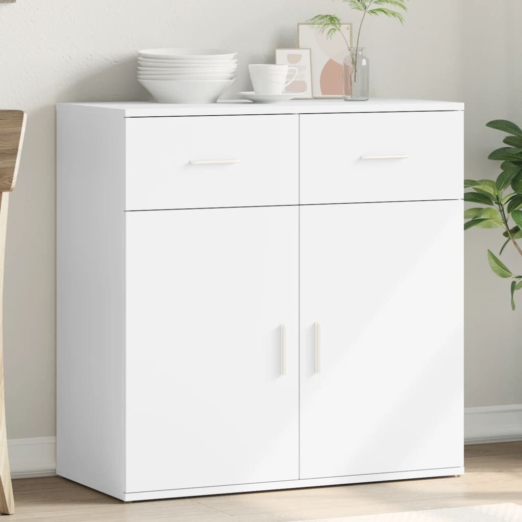 Dressoir bewerkt hout wit 79x38x80 cm - 54% korting!