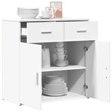 Dressoir bewerkt hout wit 79x38x80 cm - 54% korting!