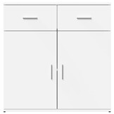 Dressoir bewerkt hout wit 79x38x80 cm - 54% korting!