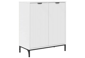 Wit Dressoir 69.5x33x82cm Bewerkt Hout - 41% Korting