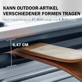 Ski- & Snowboarddrager Dak - Universeel, Zilver, 41cm (34% Korting!)