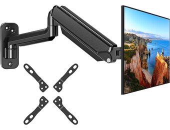 Monitor muurbeugel EV6023 voor schermen tot 35 inch met gasveer, VESA 75x75, 100x100, 100x200, 200x100, 200x200, 3-12 kg