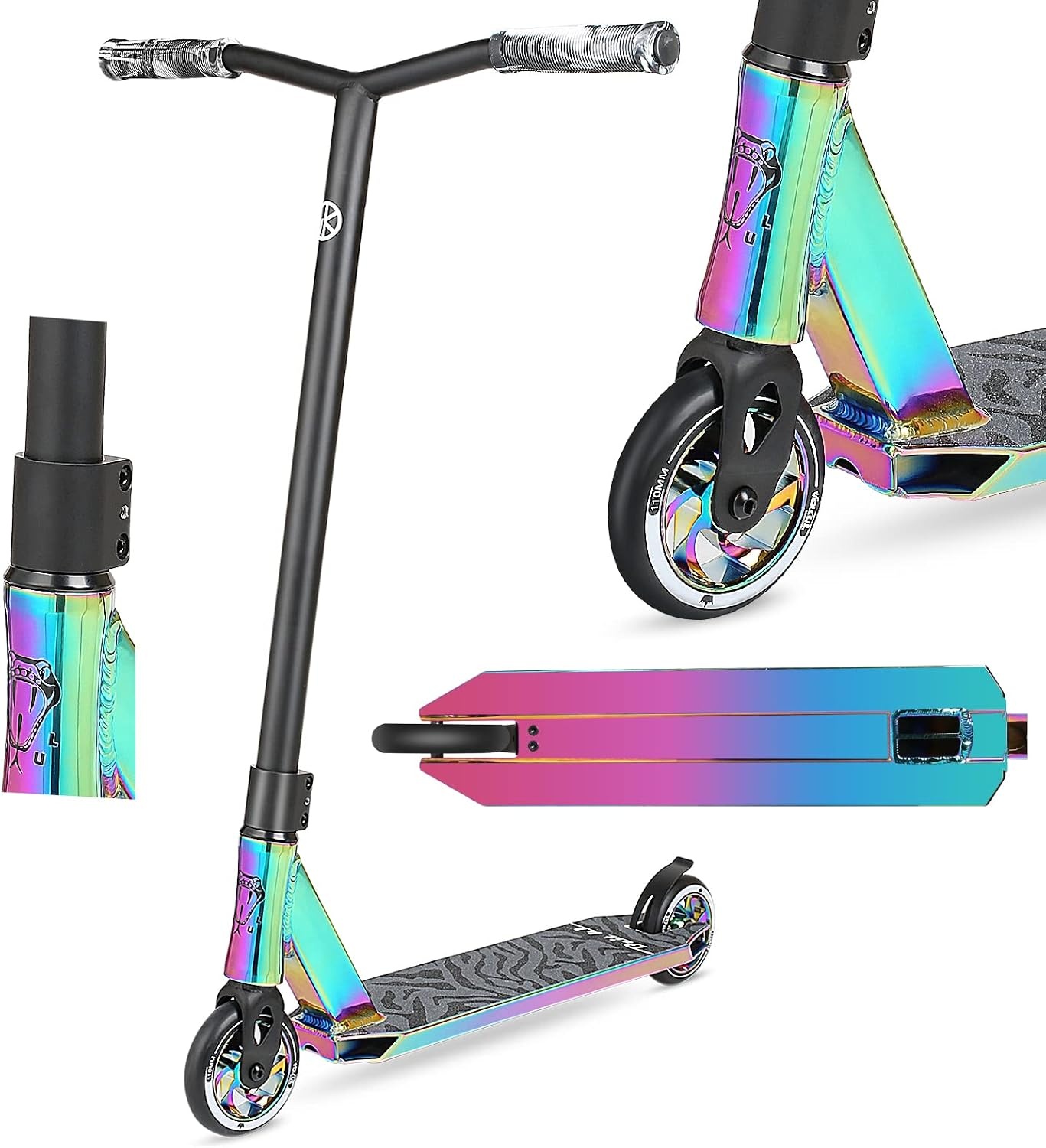 VOKUL Pro Scooter K1 Stuntstep voor kinderen van 7 jaar ouder, tieners en volwassenen, stuntstep met wielen van 110 mm