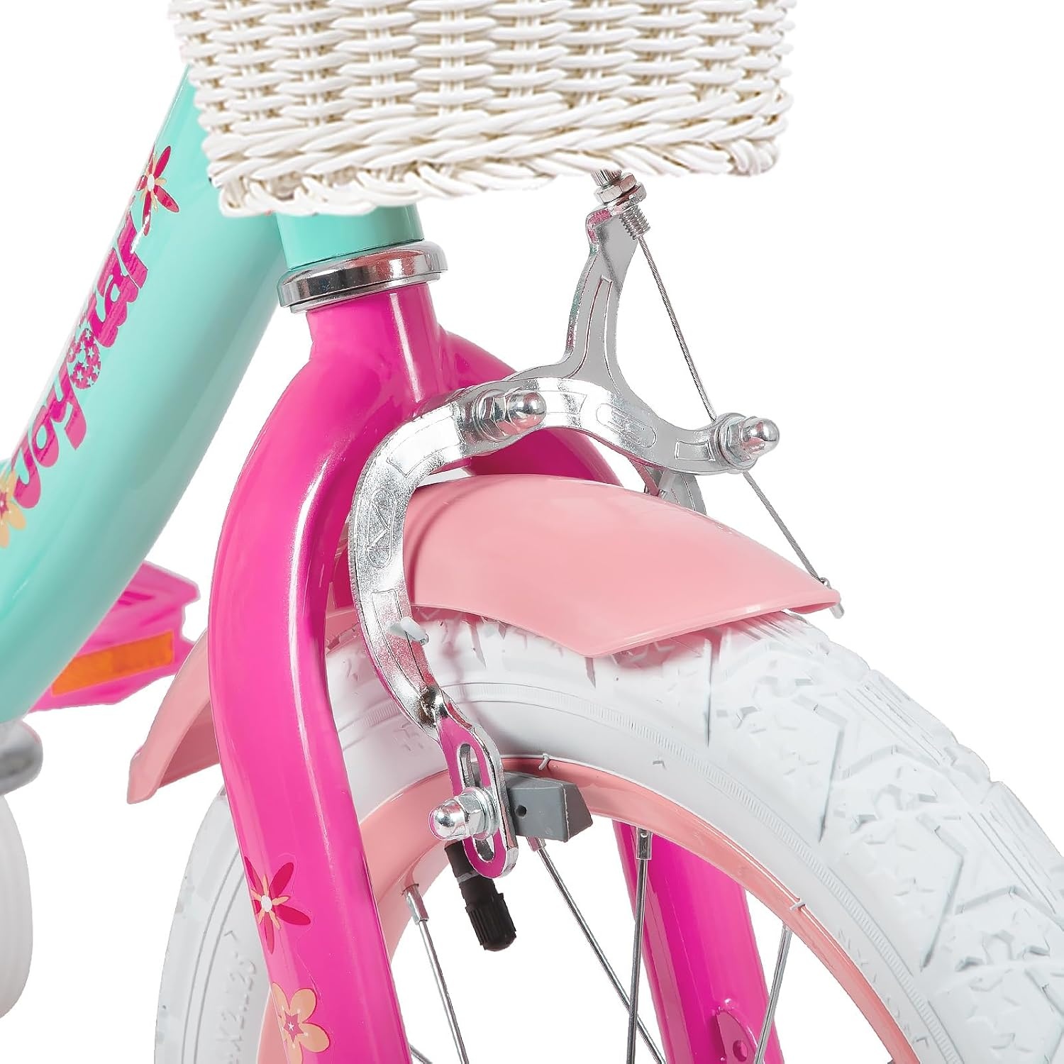 JOYSTAR Eenhoorn-fiets 12/14/16/18 inch voor meisjes van 2 tot 9 jaar, kinderfiets met polszitje en steunwielen en mand