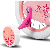 JOYSTAR Eenhoorn-fiets 12/14/16/18 inch voor meisjes van 2 tot 9 jaar, kinderfiets met polszitje en steunwielen en mand