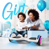 All Terrain Hoverboard voor kinderen, 6,5 inch banden, grote batterij, hoverboard, bluetooth-luidspreker en 3D-ledverlichting, UL2272 gecertificeerd