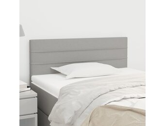 vidaXL Hoofdbord 100 x 5 x 78/88 cm stof lichtgrijs