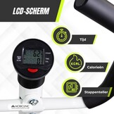 Mobiclinic®, Stepper met Stuur, in Hoogte Verstelbaar, LCD-Monitor, Instelbare Intensiteit, Antislippedalen, Stap-voor-Stapmachine, Compact, Thuisoefening, Step-Pro