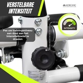 Mobiclinic®, Stepper met Stuur, in Hoogte Verstelbaar, LCD-Monitor, Instelbare Intensiteit, Antislippedalen, Stap-voor-Stapmachine, Compact, Thuisoefening, Step-Pro