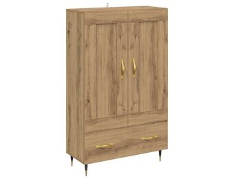 vidaXL Highboard Artisan Eiken 69,5 x 31 x 115 cm Bewerkt hout
