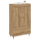 vidaXL Highboard Artisan Eiken 69,5 x 31 x 115 cm Bewerkt hout