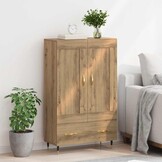 vidaXL Highboard Artisan Eiken 69,5 x 31 x 115 cm Bewerkt hout