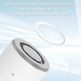 Bottle Warmer for Baby, Bottle Warmer for Baby on the go, Battery Powered Baby Bottle Warmer, Baby Bottle Warmer with 6 Adapters and Temperature Control, Portable Bottle Warmer for Travel Friendly Use