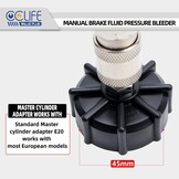 Cclife 3 liter Remontluchtingsapparaat auto, remontluchter, remvloeistof-wisselapparaat met 1L afzuigreservoir voor E20 (ø43mm)