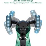 XJD Kinderstep, Kinderscooter voor 2-8 jaar, 3 led-wielen, kickboard, vergrendelbare richting, Kindersteppen, verstelbare stuurhoogte, licht, belastbaarheid tot 50 kg (groen)