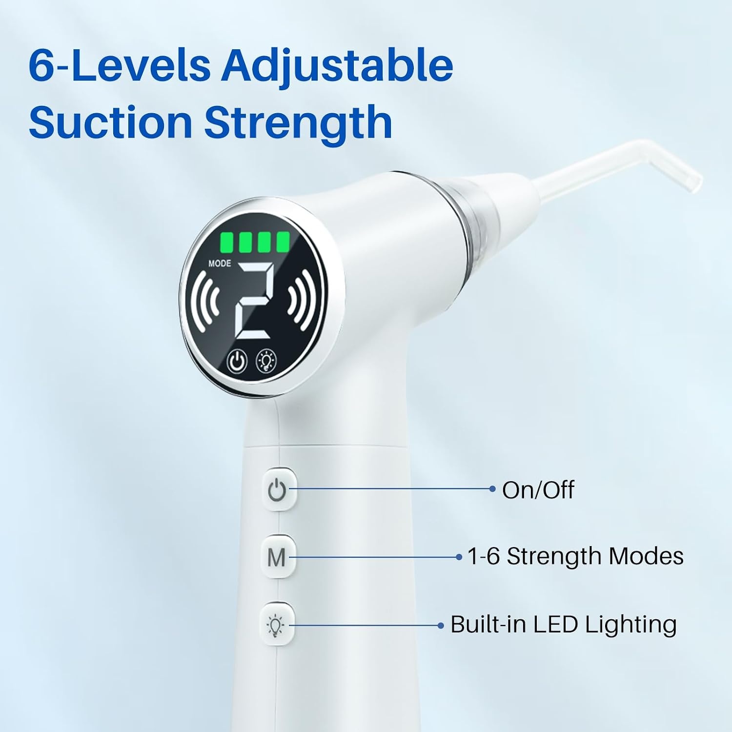 Elektrische Tonsilsteen Verwijderaar – Tonsil Stone Remover Vacuum Kit met 10 Accessoires, 6 Zuigstanden, 800mAh Oplaadbare Batterij, Compact & Draagbaar voor Thuis en Reizen