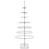 vidaXL Kerstdecoratie kerstboom 210 cm metaal zwart