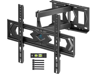 PERLESMITH TV Muurbeugel voor 26-60 Inch tv's, Draaibare TV Beugel tot 40 kg, 55 Inch TV-muurbeugel met Waterniveau, max. VESA 400 x 400 mm