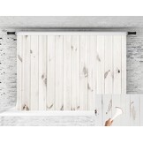 Fotografie Achtergrond Witte Houten Vloer 3x3m - 29% Korting
