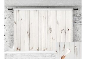 Fotografie Achtergrond Witte Houten Vloer 3x3m - 29% Korting