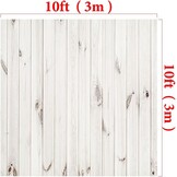 Fotografie Achtergrond Witte Houten Vloer 3x3m - 29% Korting