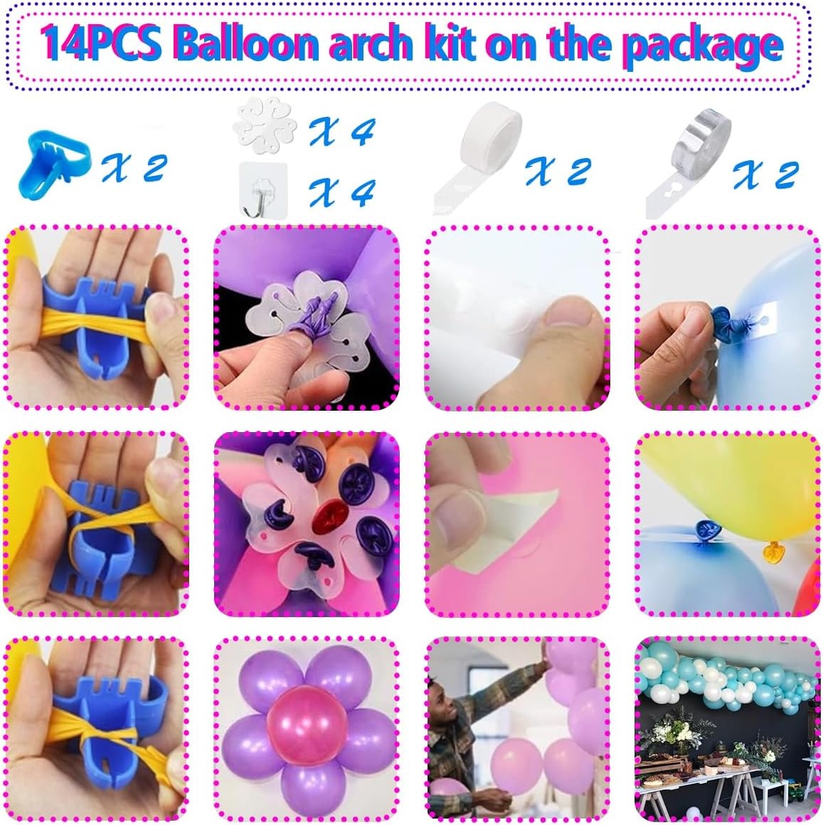 Elektrische Ballonpomp 600W met 14 Ballonaccessoires - 28% Korting