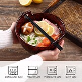 Japanse Ramenkommen Set van 2 | 33% Korting | Inclusief Stokjes & Lepels