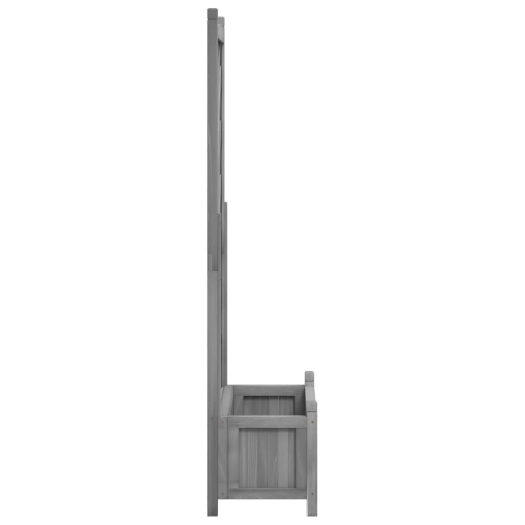 Plantenbak met Latwerk Vurenhout Grijs - 34% Korting!
