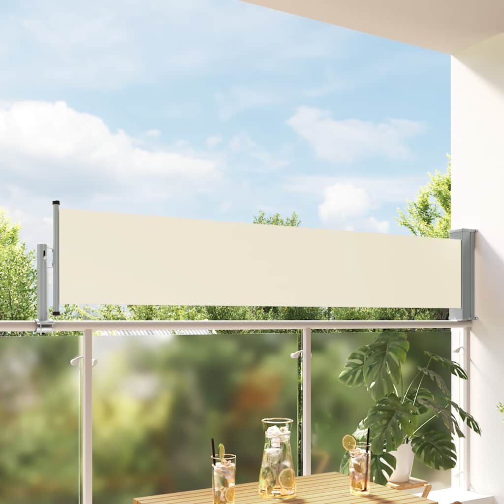 Uittrekbaar Tuinscherm 60x300cm Crème - 34% Korting