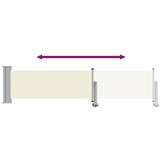 Uittrekbaar Tuinscherm 60x300cm Crème - 34% Korting