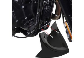 Glanzend Zwarte Kinspoiler Voorspatbord voor Harley Davidson (29% Korting)