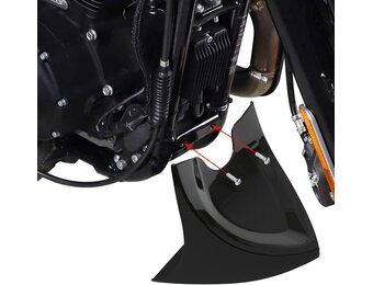 Glanzend Zwarte Kinspoiler Voorspatbord voor Harley Davidson (29% Korting)