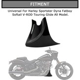 Glanzend Zwarte Kinspoiler Voorspatbord voor Harley Davidson (29% Korting)