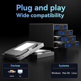 4-Bay Externe Harde Schijf Behuizing | 80TB | USB 3.0/eSATA | 30% Korting