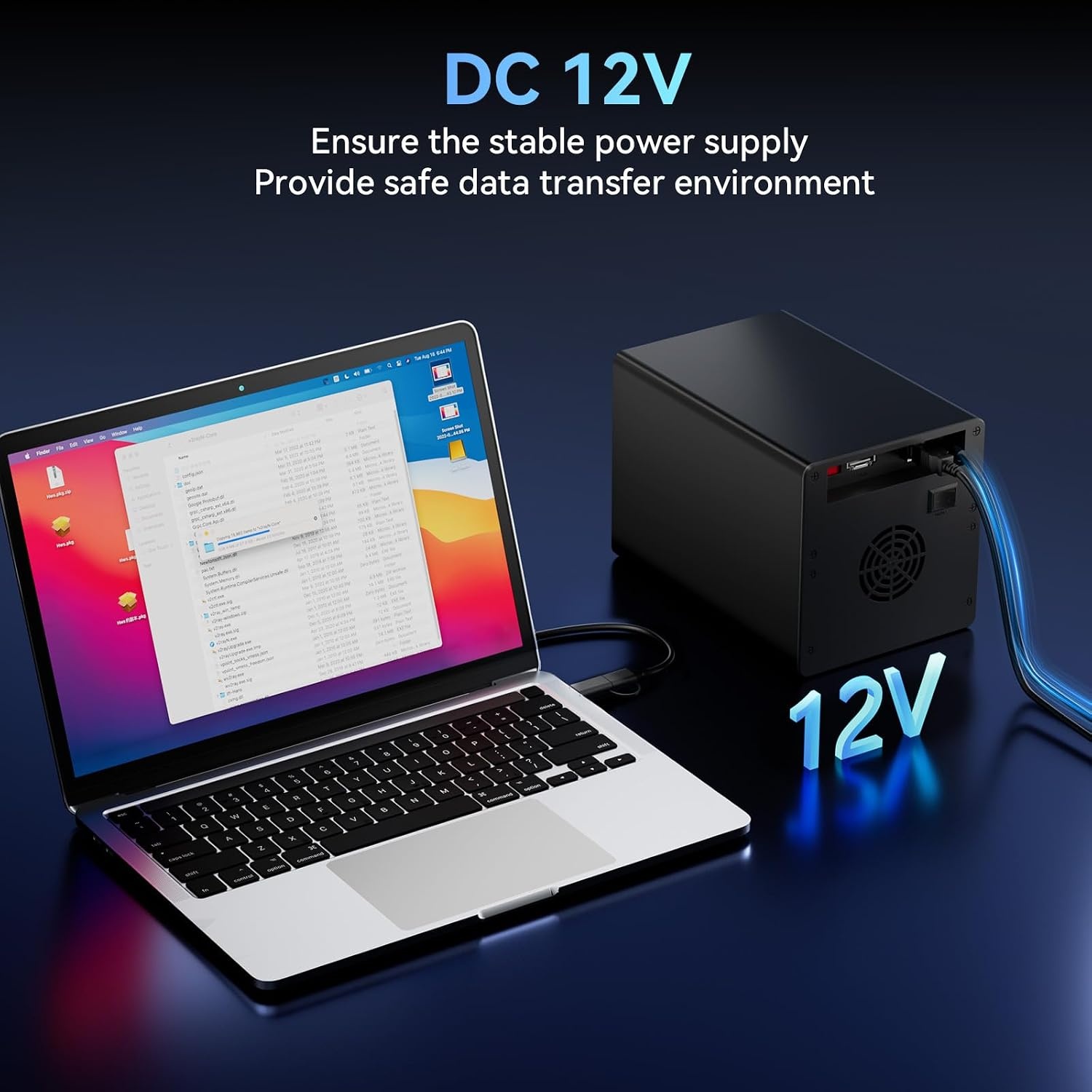 4-Bay Externe Harde Schijf Behuizing | 80TB | USB 3.0/eSATA | 30% Korting