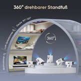 Full HD Beamer Smart (Android 11) - 200 inch - WiFi 6 - Automatische Focus (34% Korting)
