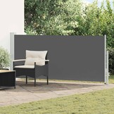 Uittrekbaar Zijscherm 160x300cm - Polyester - Antraciet (34% Korting)