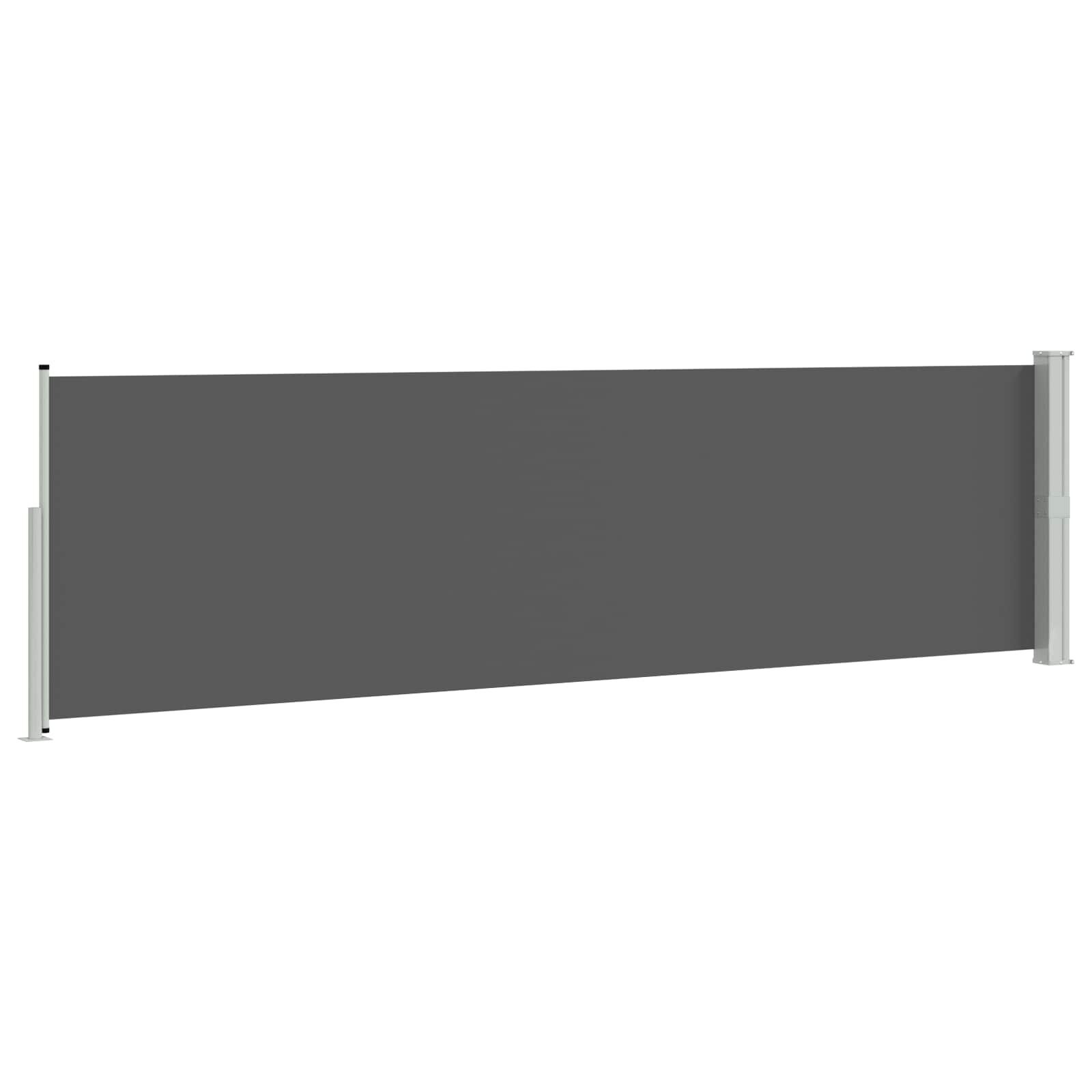 Uittrekbaar Zijscherm 160x300cm - Polyester - Antraciet (34% Korting)