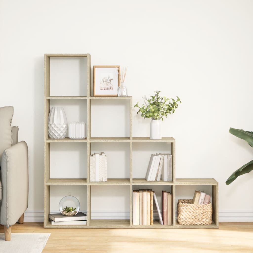 Boekenkast / Kamerscherm Sonoma Eiken - 131,5x29x131,5 cm - 35% Korting