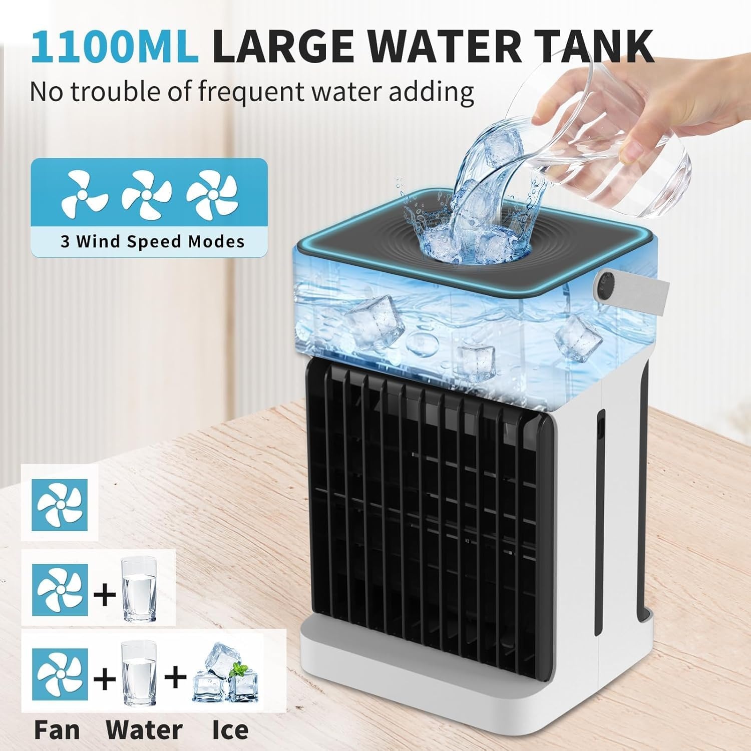 Mobiele Airco met Afstandsbediening - 4-in-1 Koeler & Luchtbevochtiger - 29% Korting!