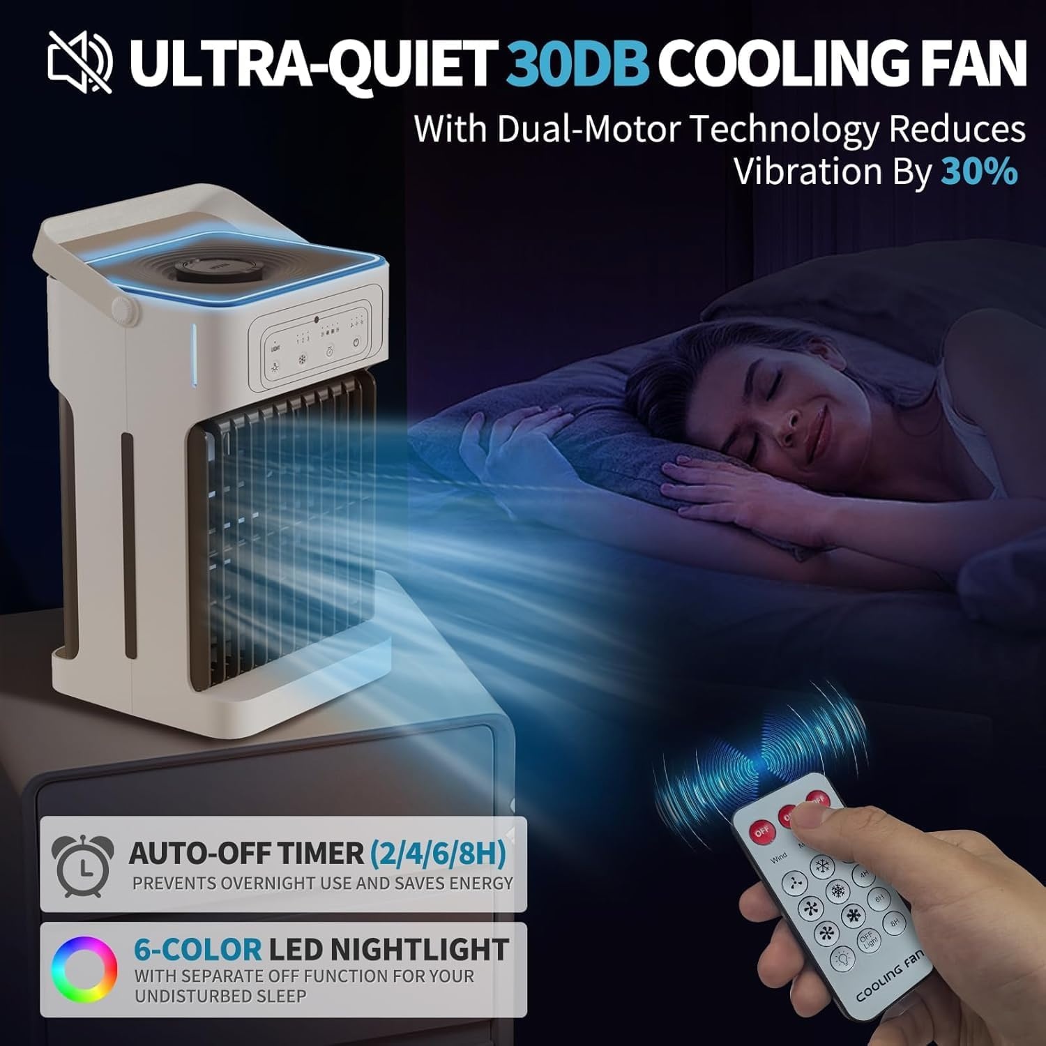 Mobiele Airco met Afstandsbediening - 4-in-1 Koeler & Luchtbevochtiger - 29% Korting!