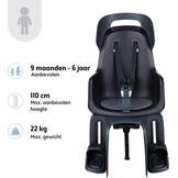 Kinderfietszitje Achter GO MAXI AVS+ Zwart - 34% Korting
