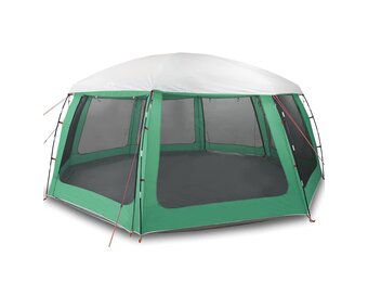 vidaXL Zwembadtent 690x690cm Zeegroen met Gaaswanden - 35% Korting